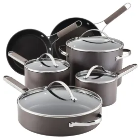 Hard-Anodized Nonstick 10-Piece Cookware Set