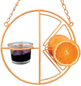 Heath CF-133 Clementine Bird Feeder, 2 oz, Steel, Orange :EA: QUANTITY: 1