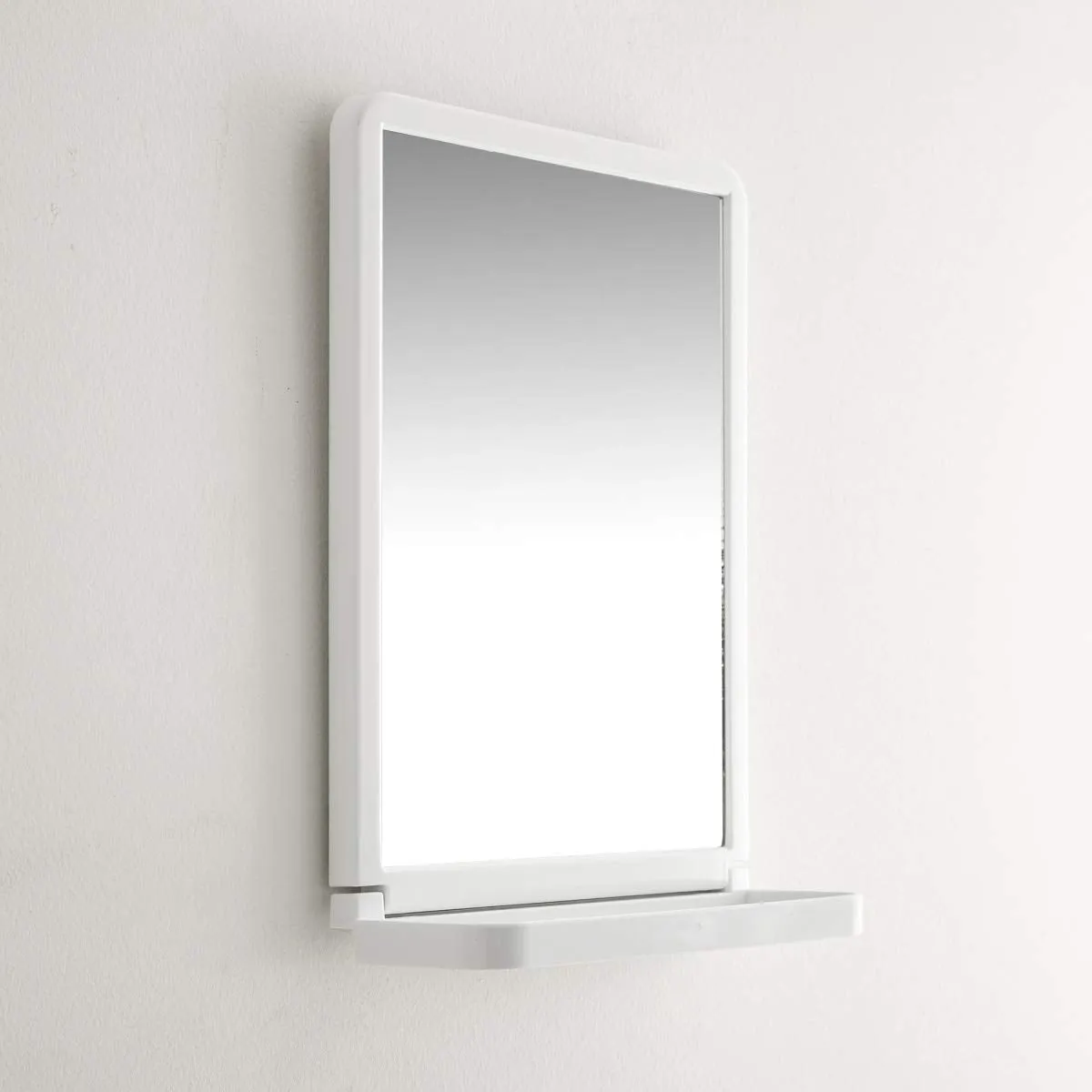 Home Centre Orion Mirror with Suction Cup - 20 x 29 cm- White