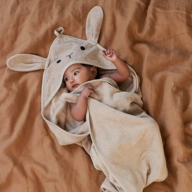 Hooded Towel - Bunny Nougat