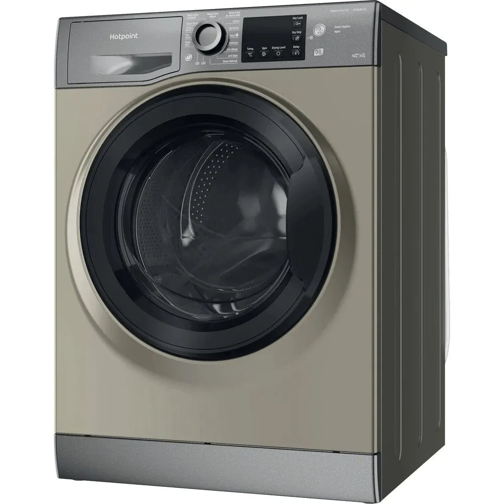 Hotpoint NDB9635GKUK 9 6Kg Washer Dryer, with 1400 rpm, 59.5cm Wide - Graphite