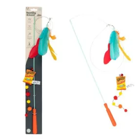 Huxley & Kent Wire Teaser Treatos Snacks Cat Wand Toy