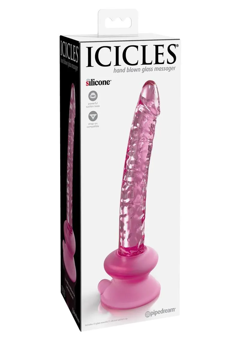 Icicles No. 86 Glass Wand with Bendable Silicone Suction Cup