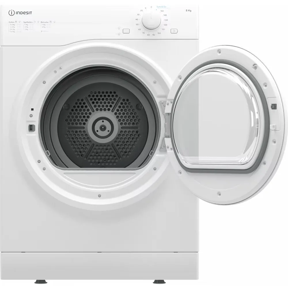 Indesit I1D80WUK 8kg Air Vented Tumble Dryer White