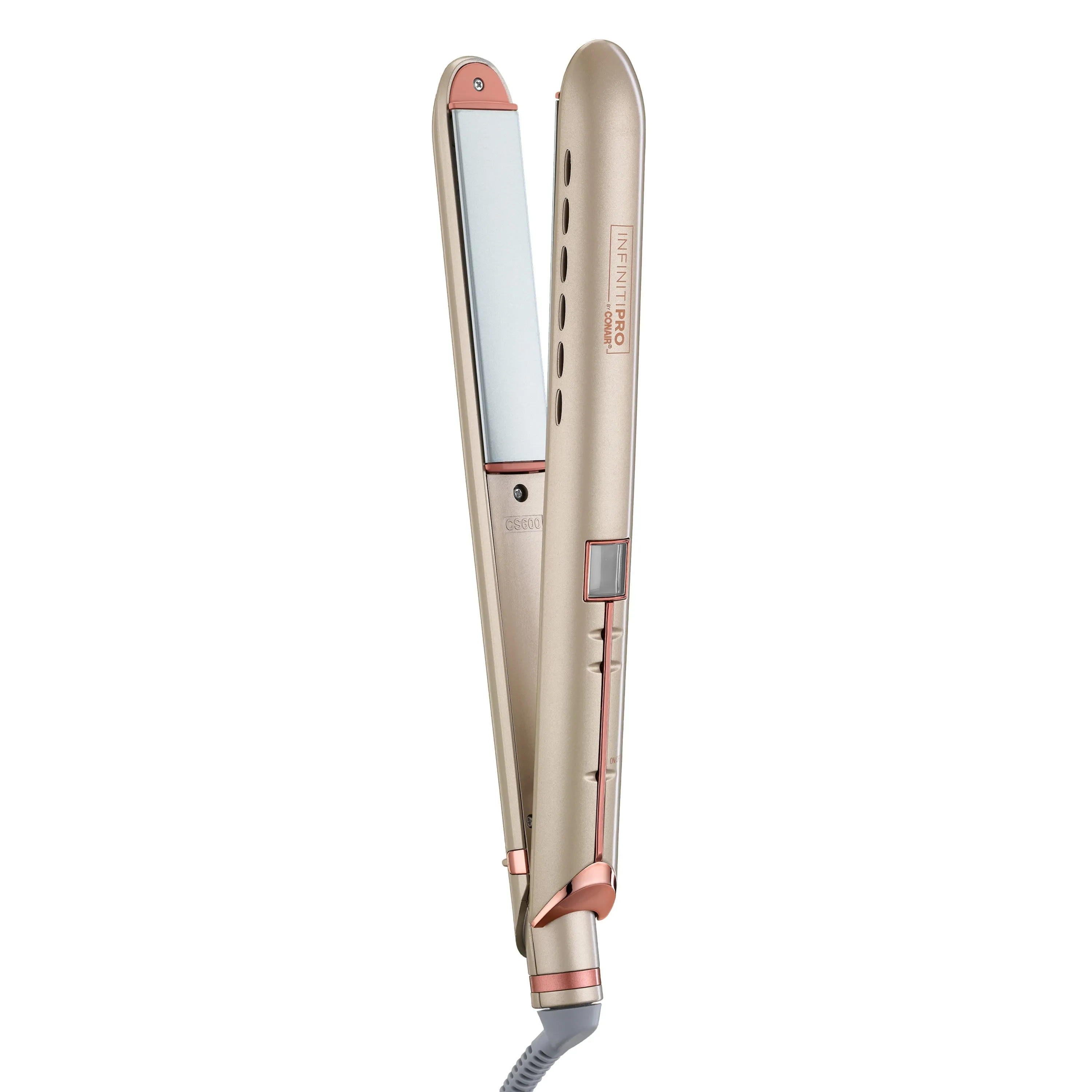 Infinitipro by Conair Frizz Free Titanium Ceramic Flat Iron, 1-inch CS600