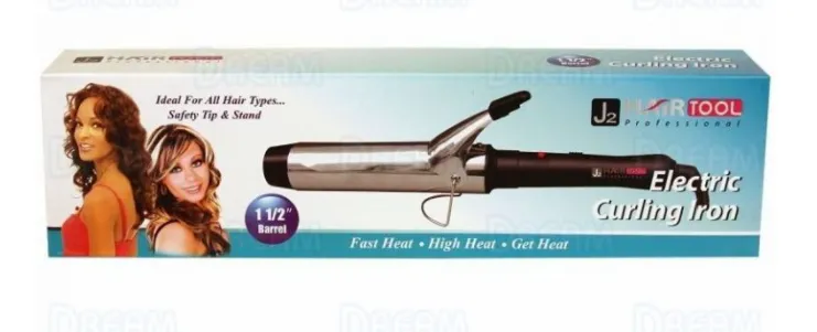 J2 HAIR TOOLS CURLING IRON CHROME 1.5″