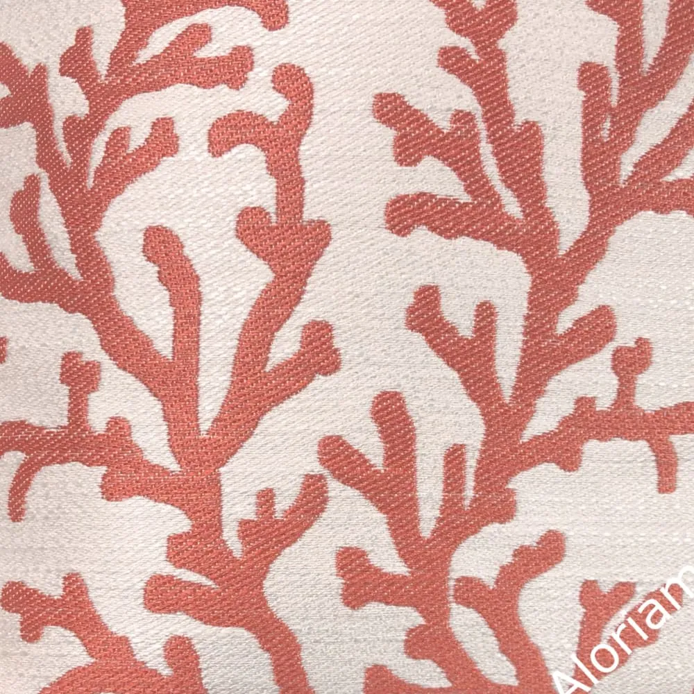 Juliet Red Coral Reef Pattern Pillow Cover