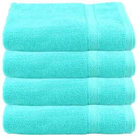 Kuber Industries 100 Percent Cotton 4 Pieces Full Size Bath Towel 30"x60" (Sea Green) CTKTC33284