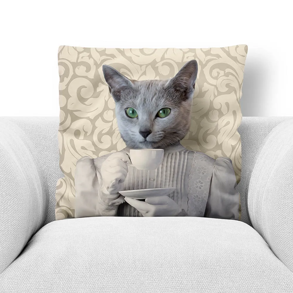 LADY LICK - CUSTOM PET PORTRAIT THROW PILLOW