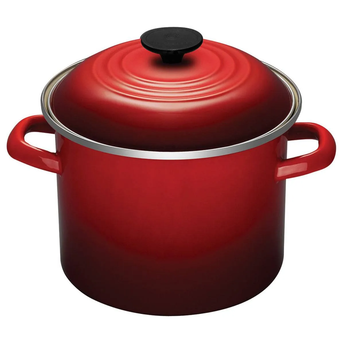 Le Creuset Enameled on Steel Stockpot, 6-Quart, Cerise