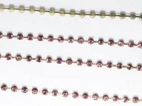 Light Mauve Designer Loose Glass Cup Chains - 16 ss