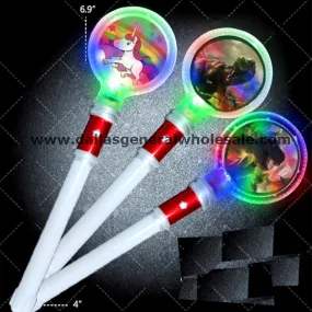 Light Up Unicorn Dinosaur Spinner Wands Wholesale