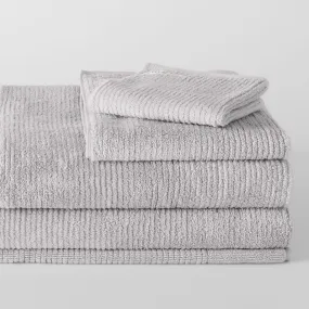 Living Textures Trenton Towel Collection by Sheridan SILVER GREY