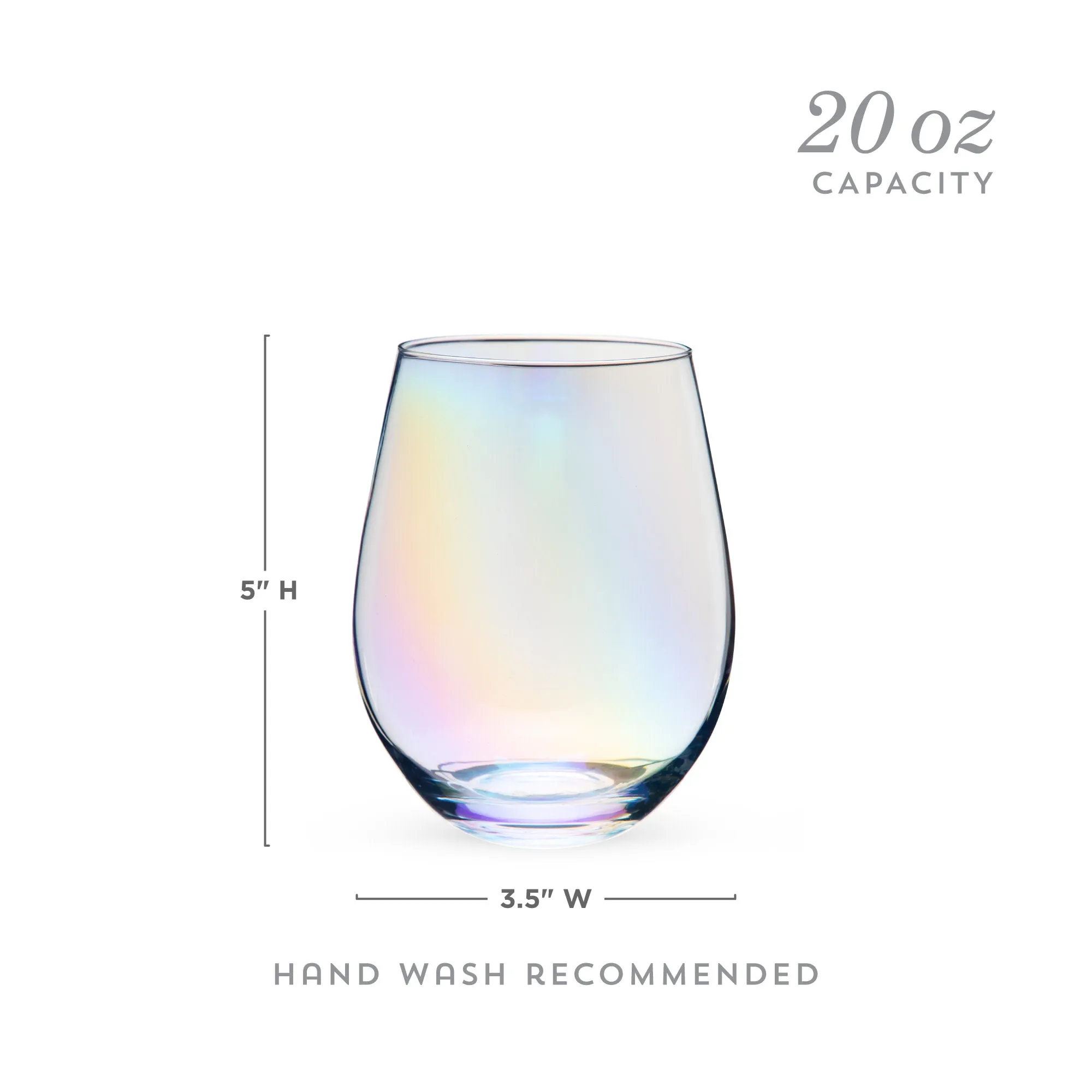 Luster Stemless Wine Glasses