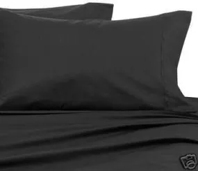 Luxury 600 Thread Count 100% Egyptian Cotton California King Sheet Set In Black