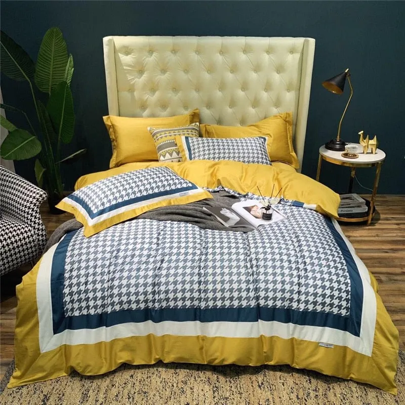 Luxury Egypt Cotton Fashion Printed Bedding Set