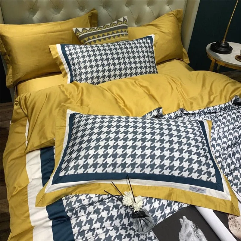 Luxury Egypt Cotton Fashion Printed Bedding Set