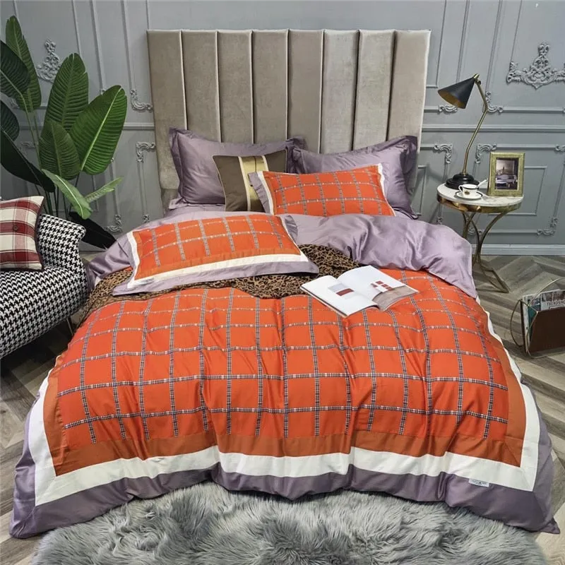 Luxury Egypt Cotton Fashion Printed Bedding Set