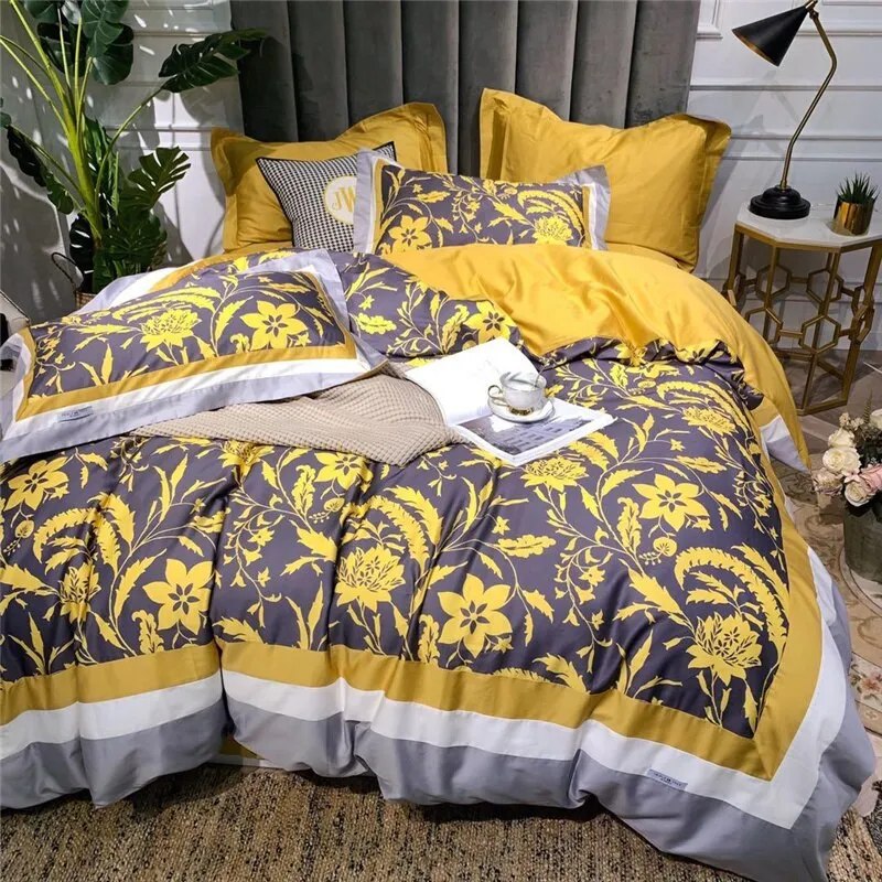 Luxury Egypt Cotton Fashion Printed Bedding Set