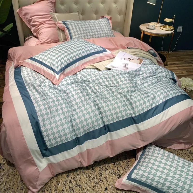 Luxury Egypt Cotton Fashion Printed Bedding Set