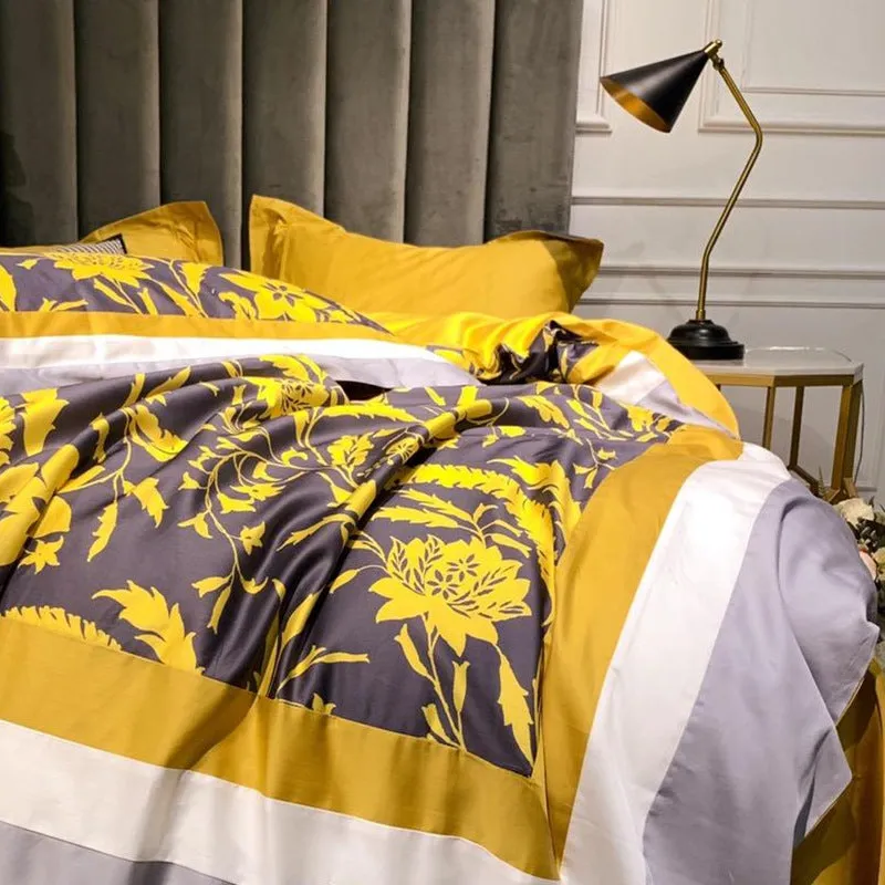 Luxury Egypt Cotton Fashion Printed Bedding Set