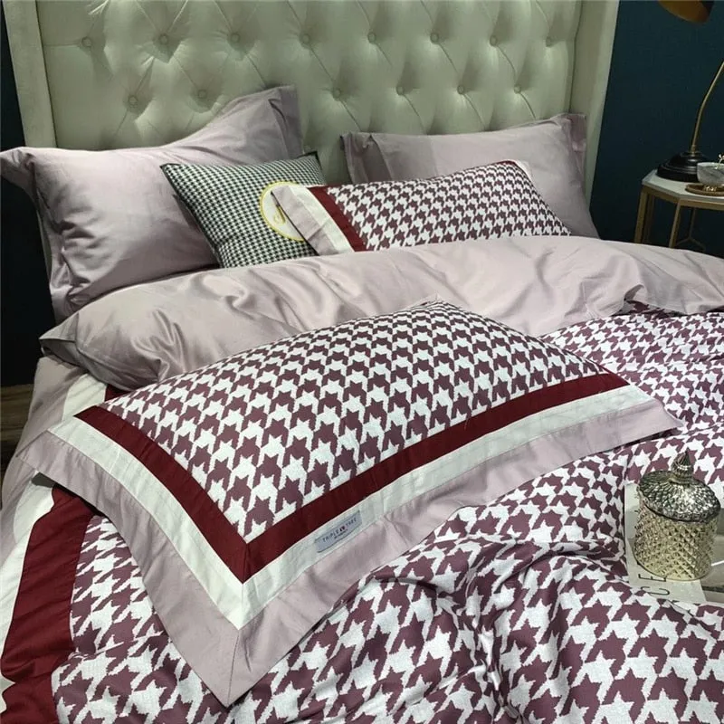 Luxury Egypt Cotton Fashion Printed Bedding Set