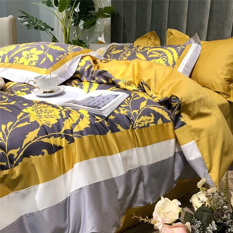 Luxury Egypt Cotton Fashion Printed Bedding Set