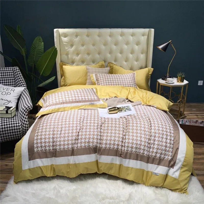 Luxury Egypt Cotton Fashion Printed Bedding Set