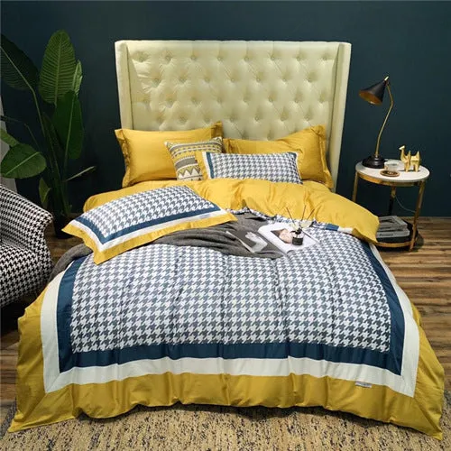 Luxury Egypt Cotton Fashion Printed Bedding Set