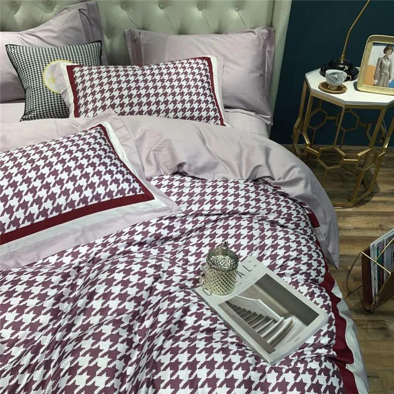 Luxury Egypt Cotton Fashion Printed Bedding Set