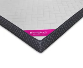 magenta Double Size 6 Inch Sleeping Mattress for Bed Breathable HR Memory Foam Lightweight Material Feel Relax Rollable Mattress in White Color - (72X48X6)