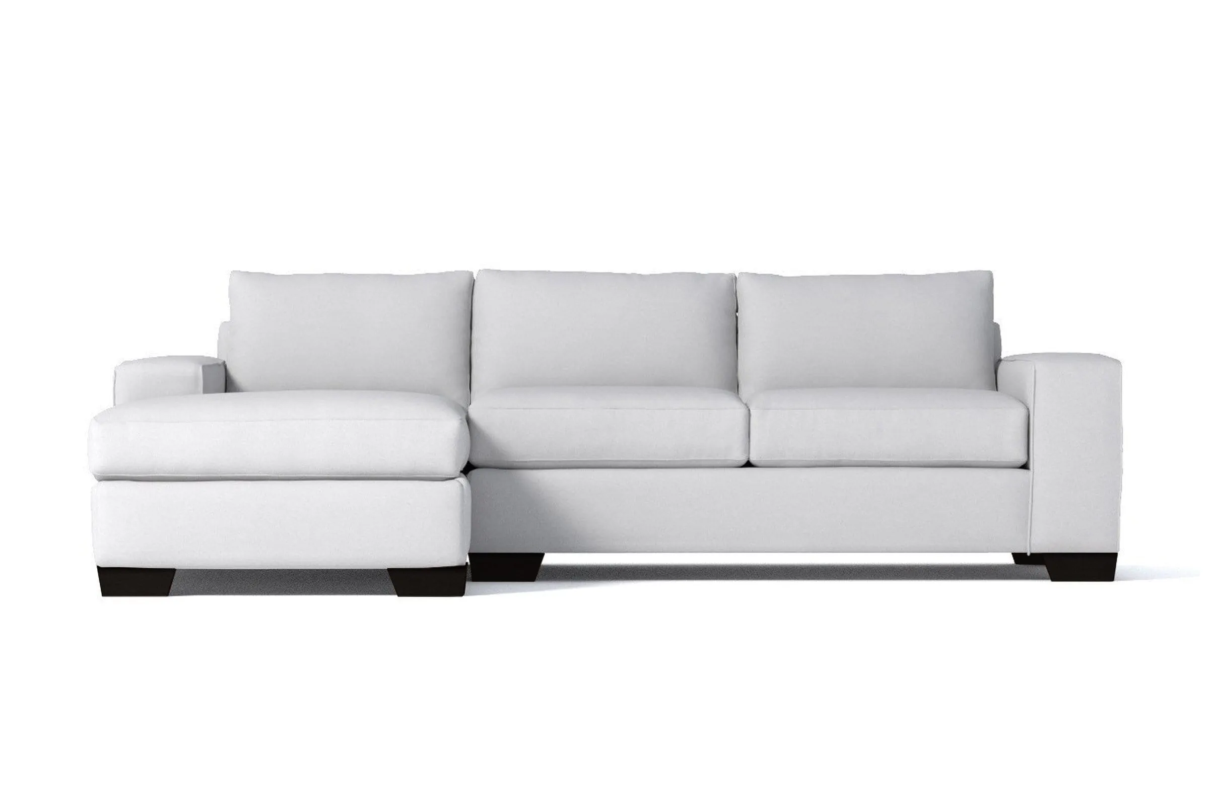 Melrose 2pc Sleeper Sectional :: Leg Finish: Espresso / Configuration: LAF - Chaise on the Left / Sleeper Option: Memory Foam Mattress