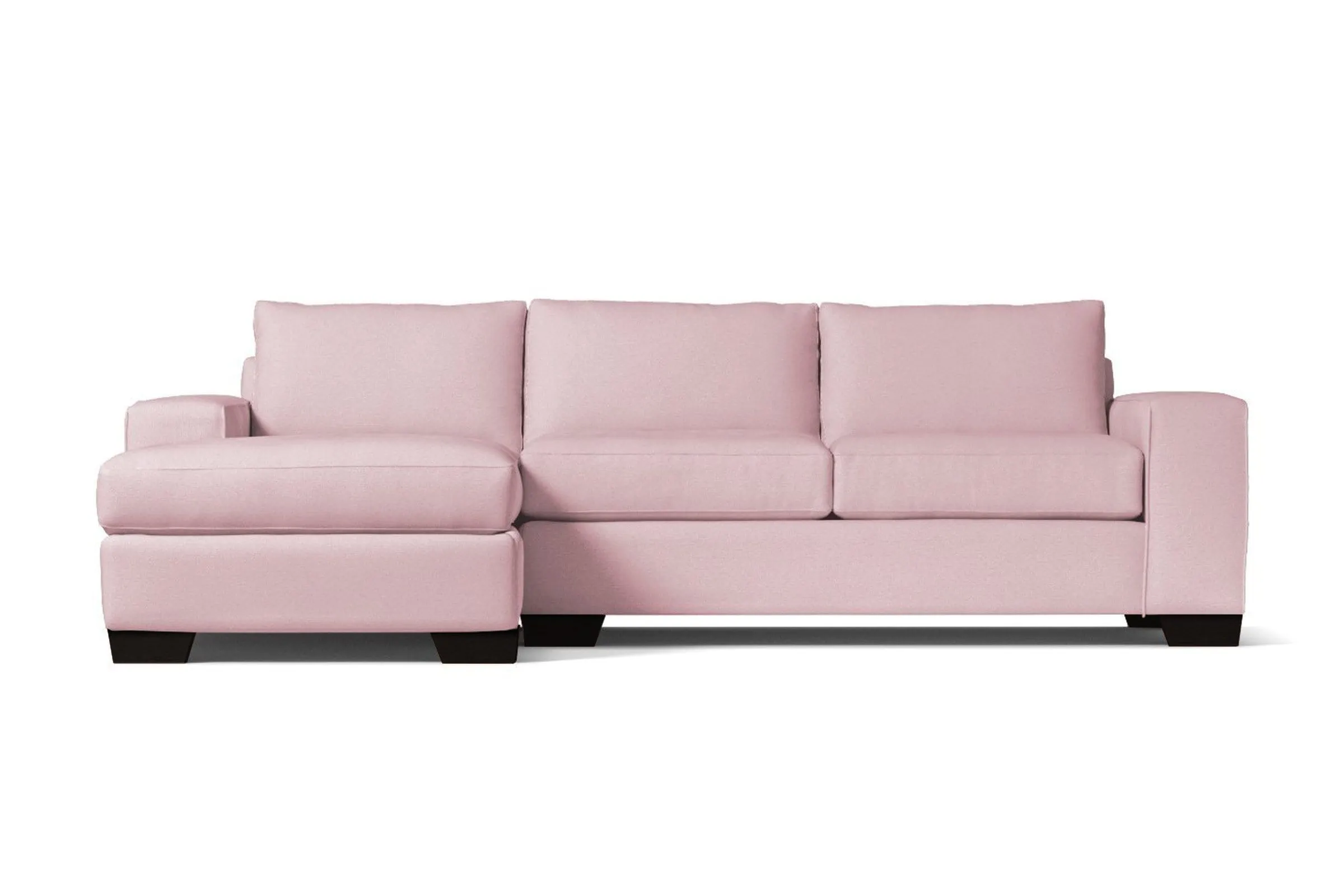 Melrose 2pc Sleeper Sectional :: Leg Finish: Espresso / Configuration: LAF - Chaise on the Left / Sleeper Option: Memory Foam Mattress