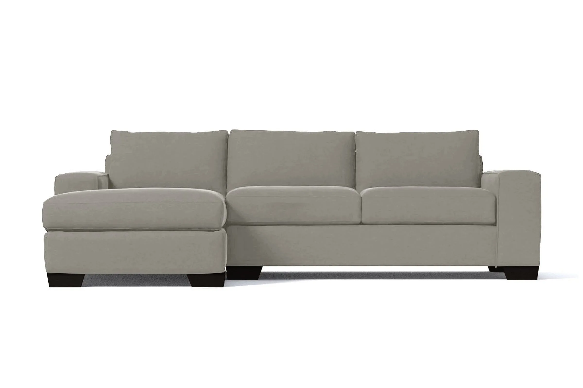 Melrose 2pc Sleeper Sectional :: Leg Finish: Espresso / Configuration: LAF - Chaise on the Left / Sleeper Option: Memory Foam Mattress