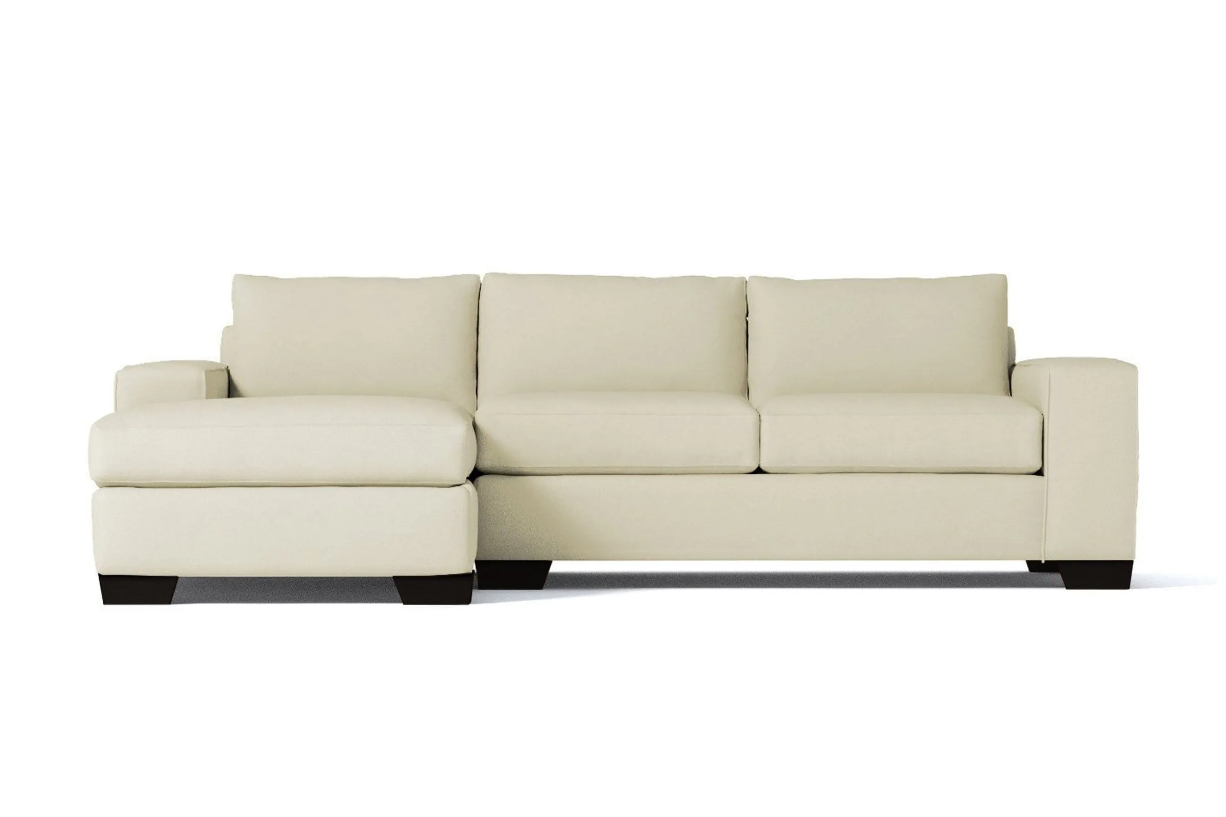 Melrose 2pc Sleeper Sectional :: Leg Finish: Espresso / Configuration: LAF - Chaise on the Left / Sleeper Option: Memory Foam Mattress