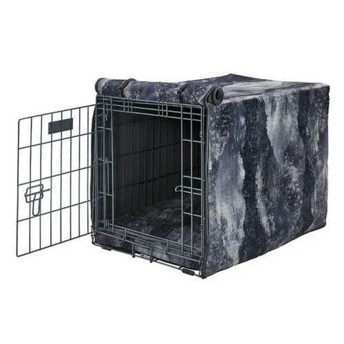 MicroVelvet Luxury Dog Crate Cover — Nightfall