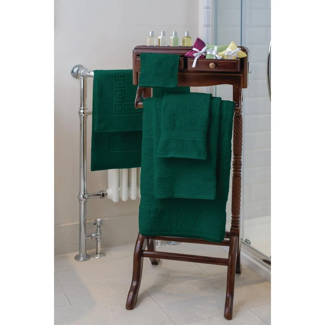 Mitre Essentials Nova Hand Towel Dark Green - GW364