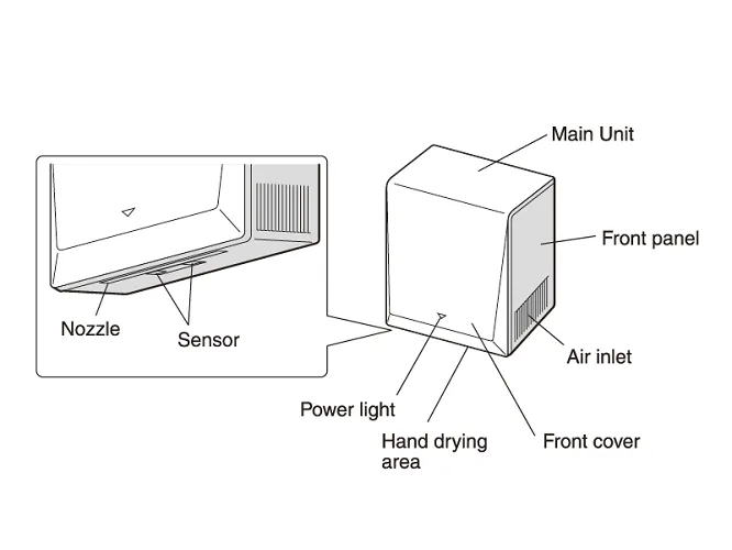 Mitsubishi® Jet Towel™ SMART Hand Dryer (Silver/Gray) JT-S1AP-S-NA Surface-Mounted Hand Dryer