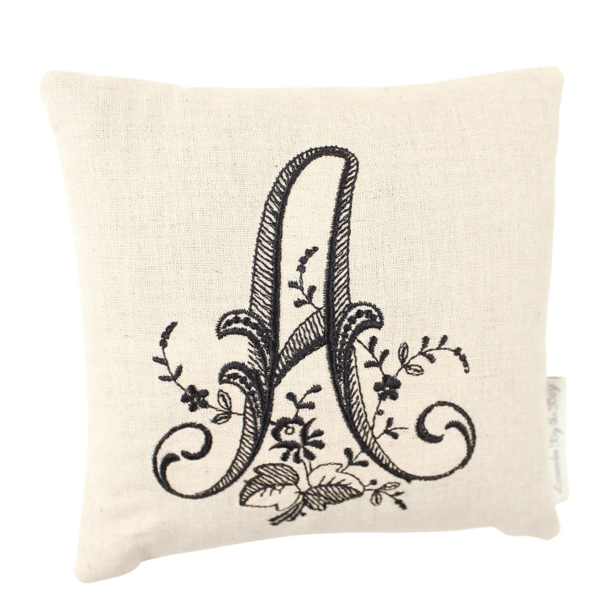 Monogrammed Pillow - Black (Letters sold individually)