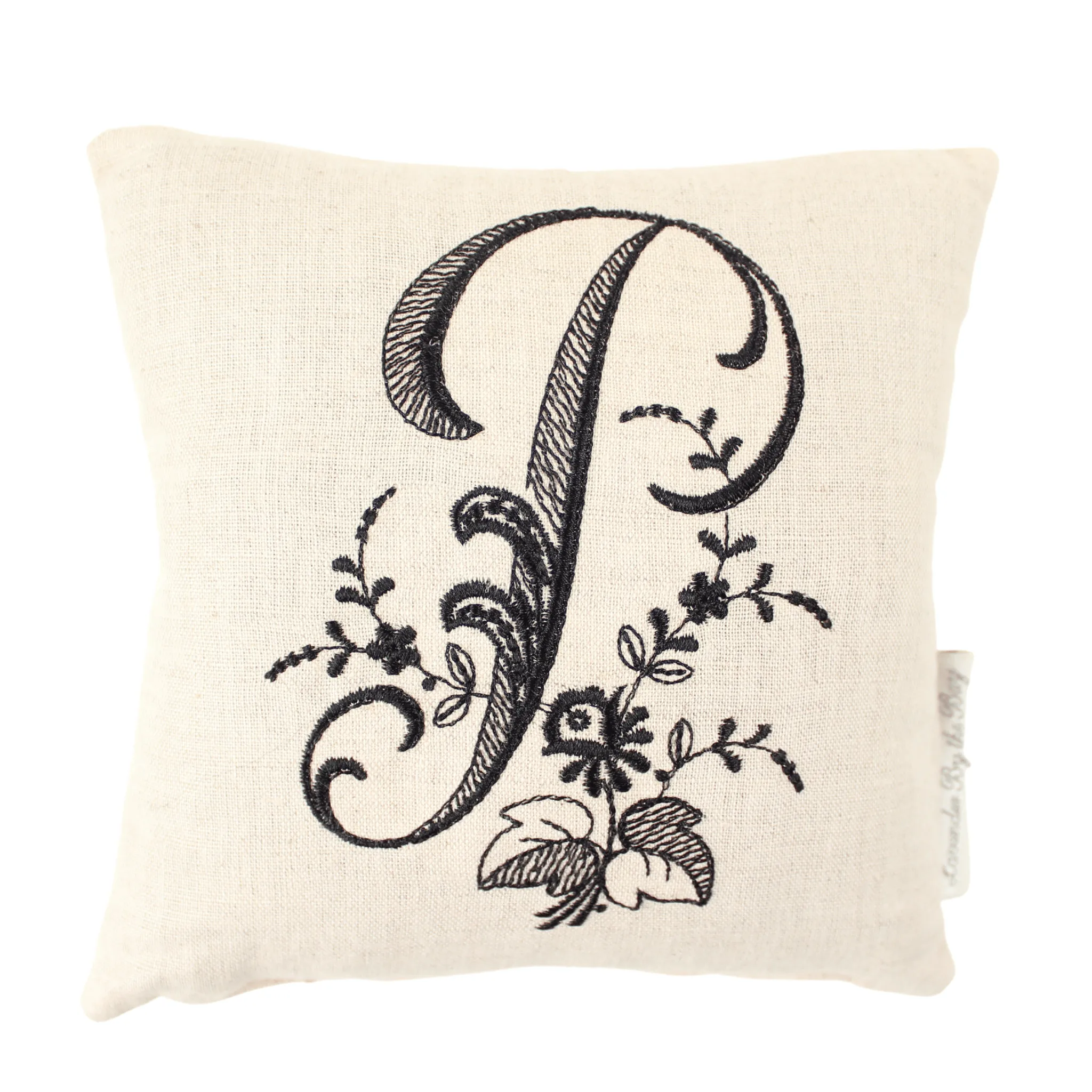 Monogrammed Pillow - Black (Letters sold individually)