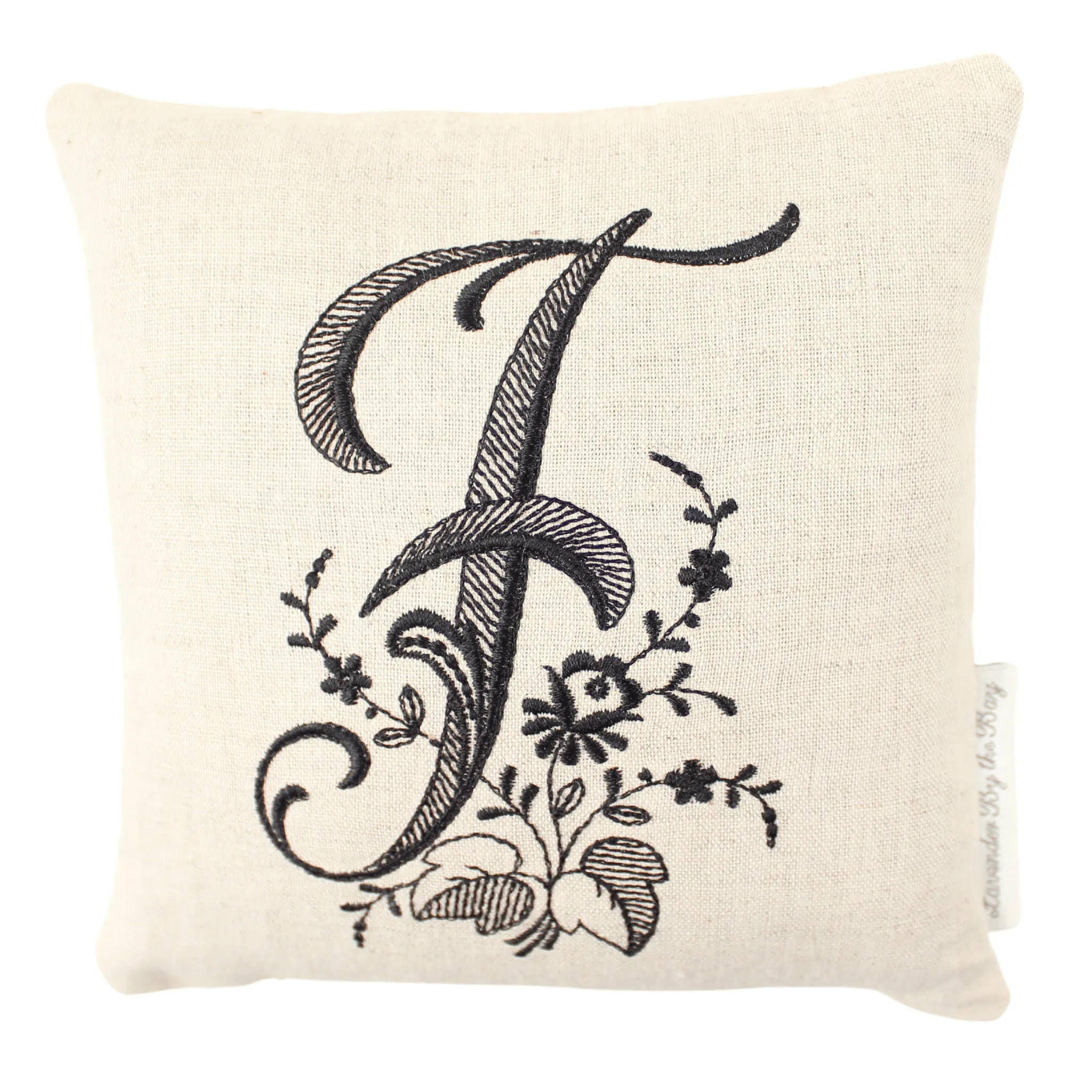 Monogrammed Pillow - Black (Letters sold individually)