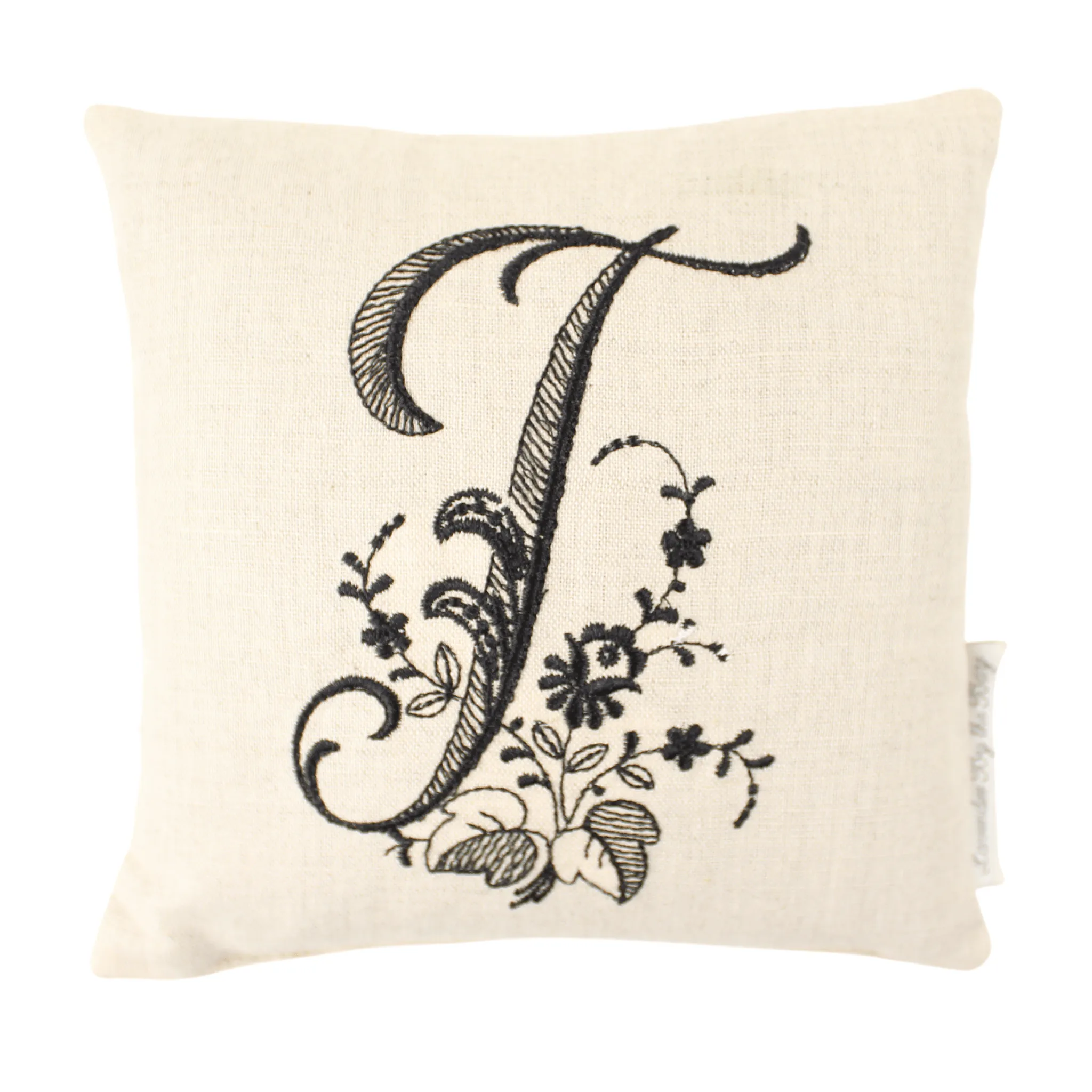 Monogrammed Pillow - Black (Letters sold individually)