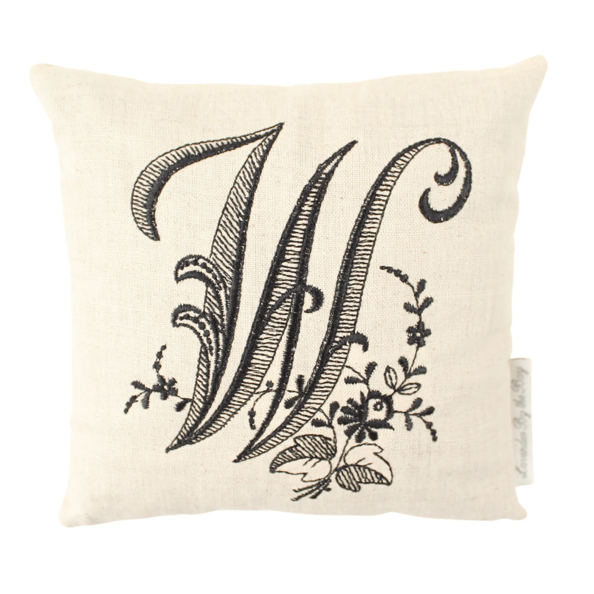 Monogrammed Pillow - Black (Letters sold individually)