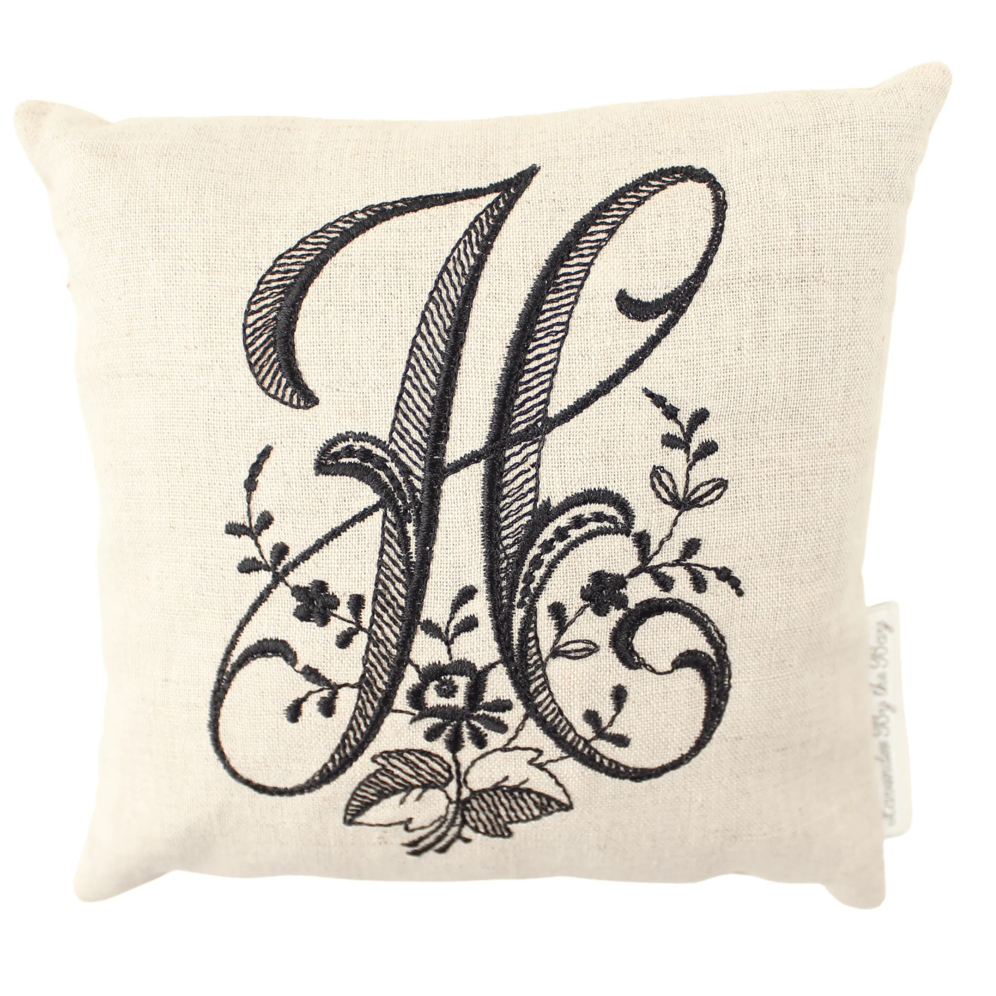 Monogrammed Pillow - Black (Letters sold individually)