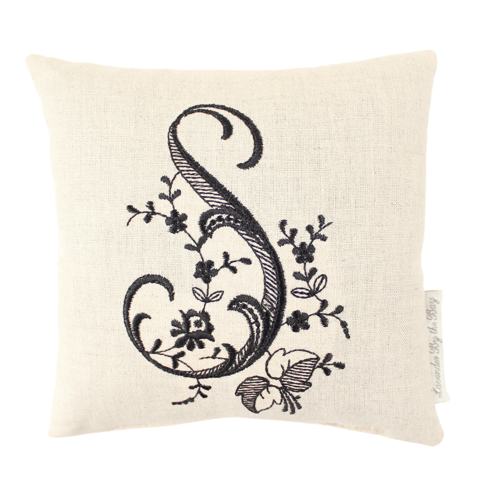 Monogrammed Pillow - Black (Letters sold individually)