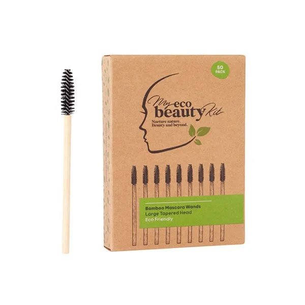 MY ECO BEAUTY KIT - BAMBOO Mascara Wands - Taperedhead 50pk