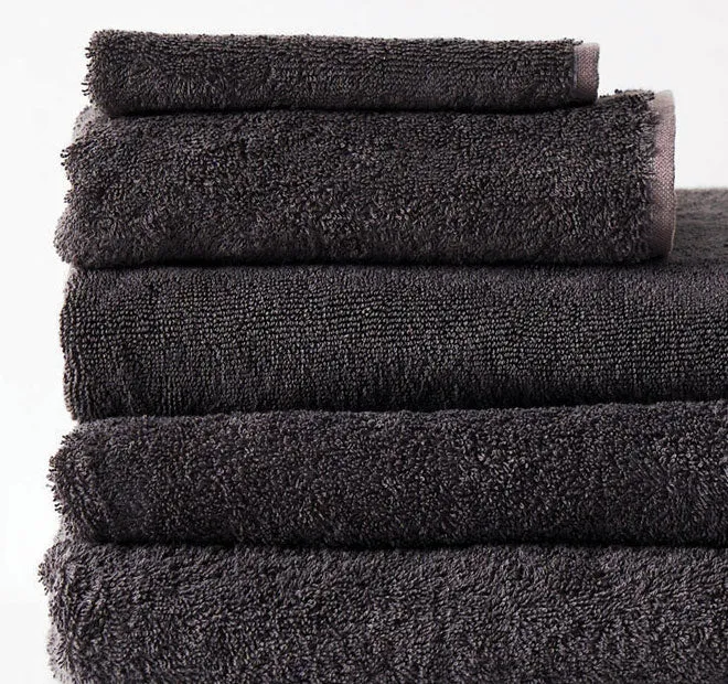 Nara 550GSM Bamboo Cotton Bath Towel Range Charcoal