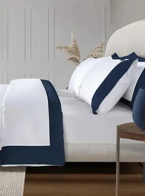 Navy 800 Thread Count Egyptian Cotton Duvet Cover