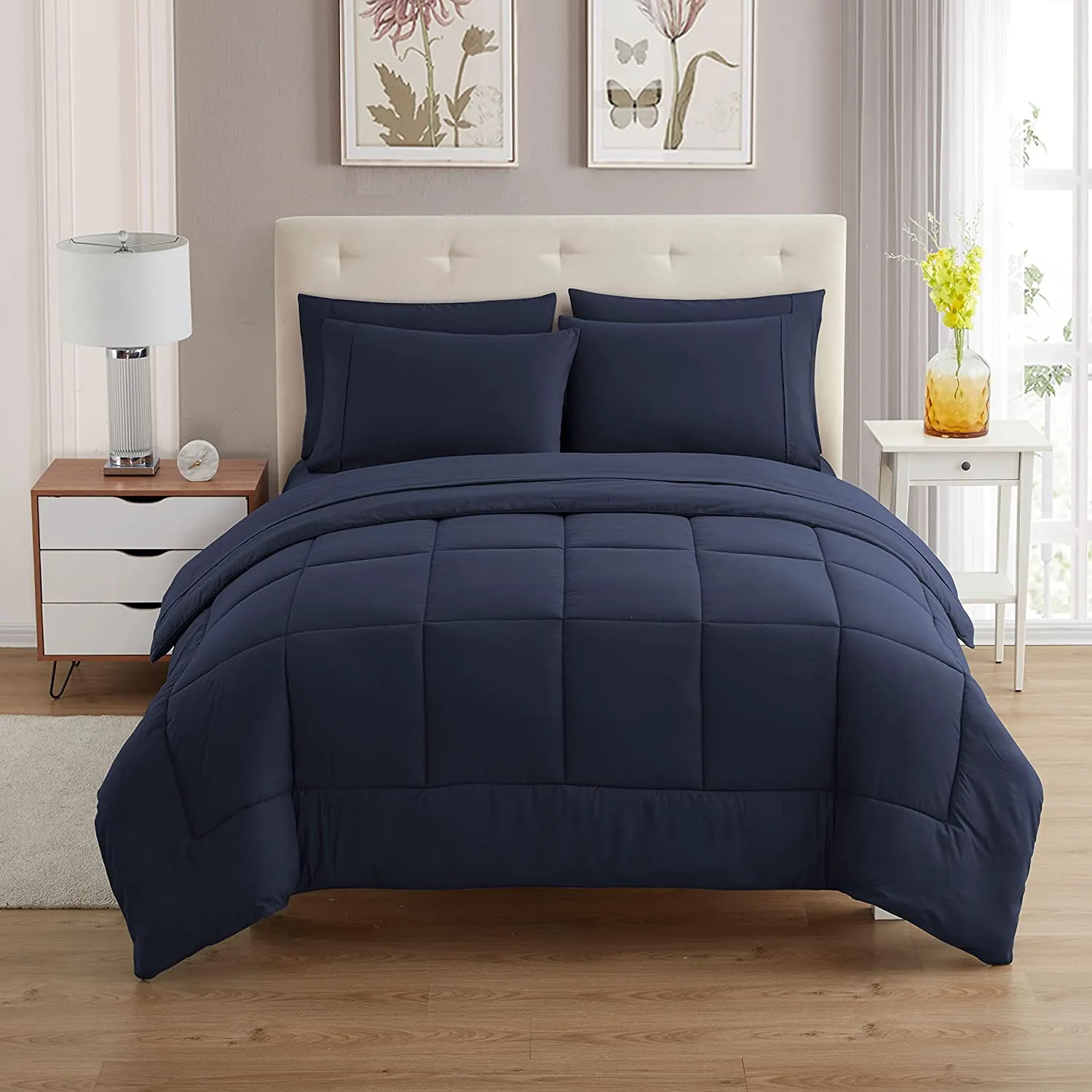 Navy Study Bed Set