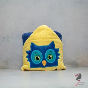 Neighborhood Owl Hooded Bath Towel